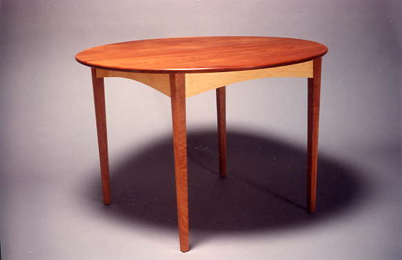 Mahogany and Maple Table, Side View